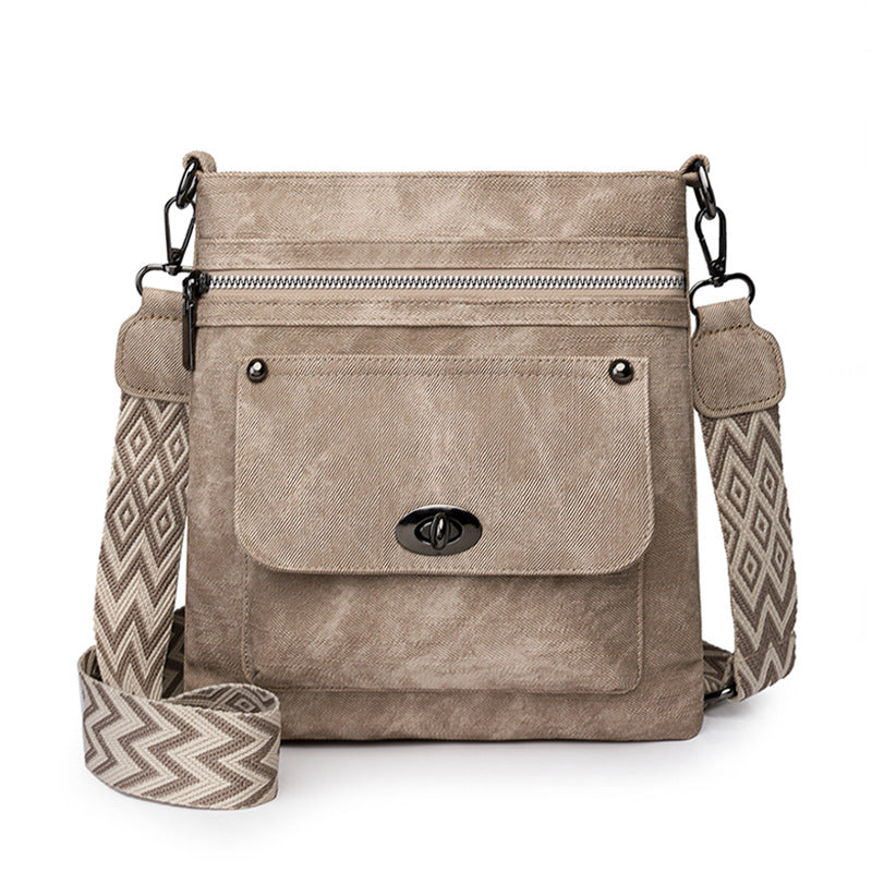 Edith - One Shoulder New Double Zipper Leisure Crossbody Bag