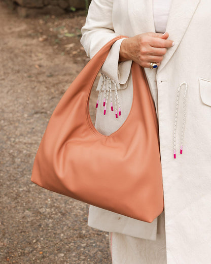 Sophia Handbag - White Complimentary Matching Make-up Bag