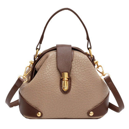 Tahlia - Korean Retro Lychee Pattern Handbag