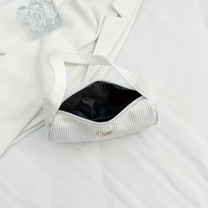 Francesca - Corduroy Shoulder Bag for Women with Butterfly Clasp