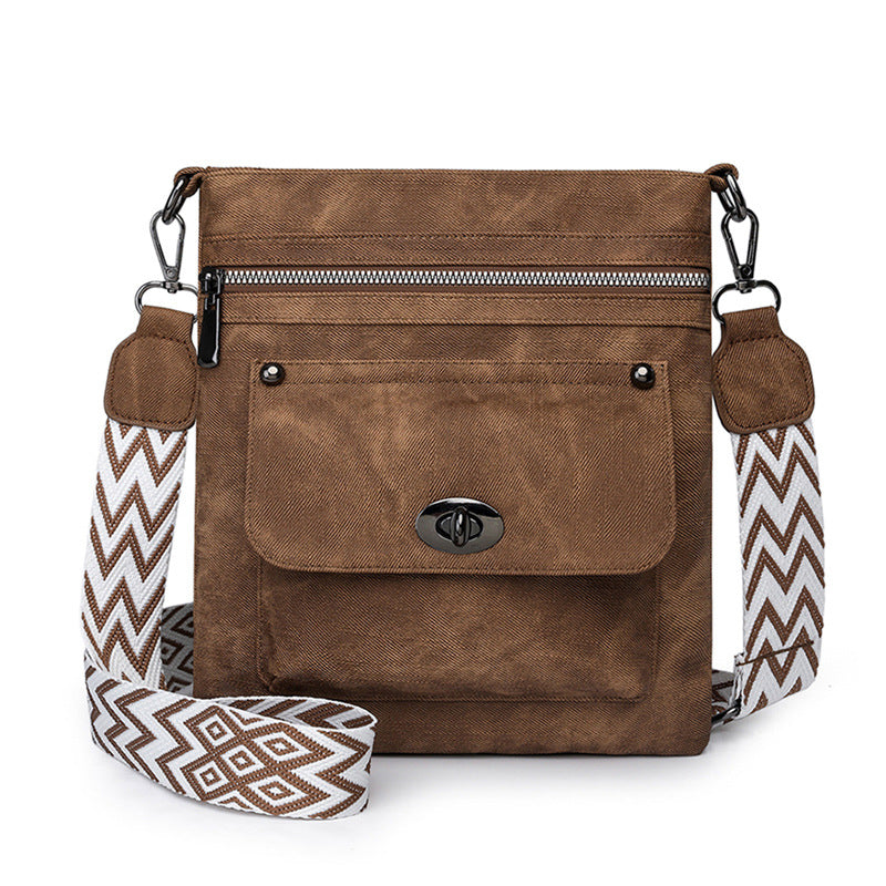 Edith - One Shoulder New Double Zipper Leisure Crossbody Bag