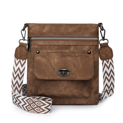 Edith - One Shoulder New Double Zipper Leisure Crossbody Bag